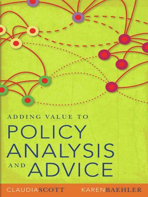 cover image of Adding Value to Policy Analysis and Advice
